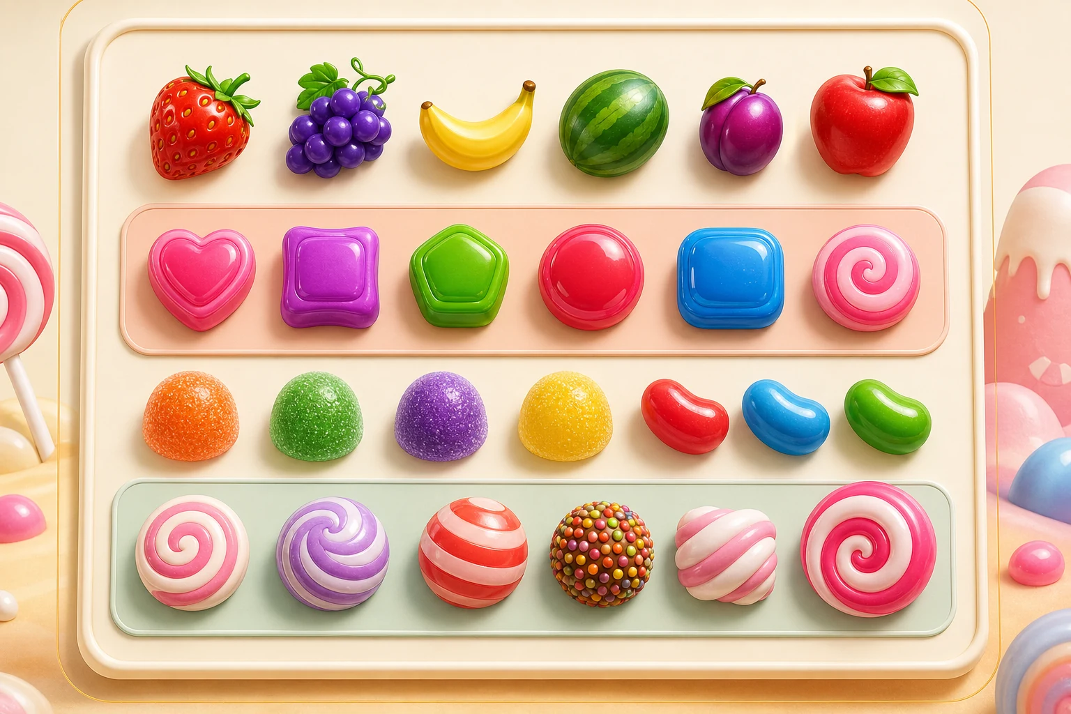 Sweet Bonanza meyve ve şeker sembolleri rehber görseli